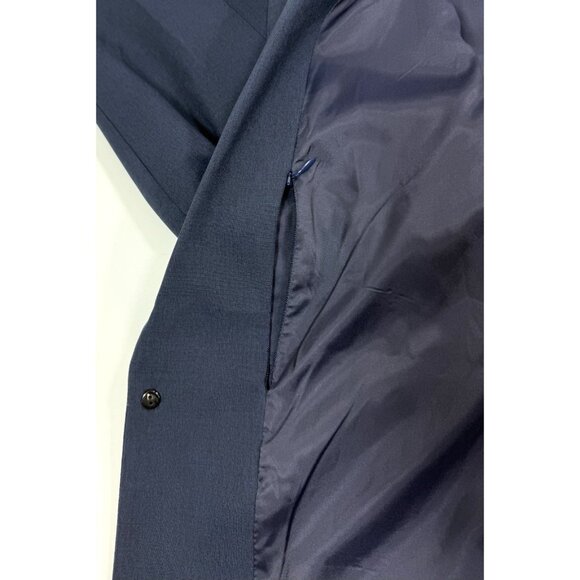 Bluffworks Mens Presidio Travel Blazer Size 46L Long Classic Fit Navy Polyester - Picture 5 of 15